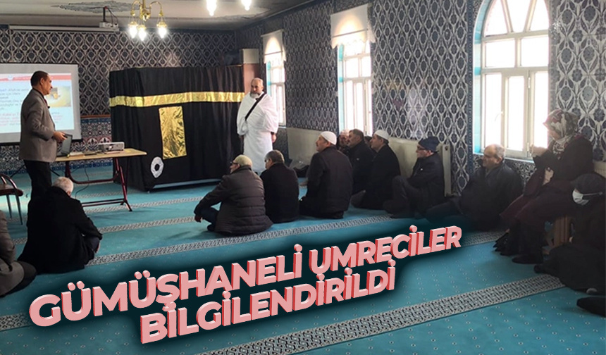 Gümüşhaneli umreciler bilgilendirildi – Diyanet Haber