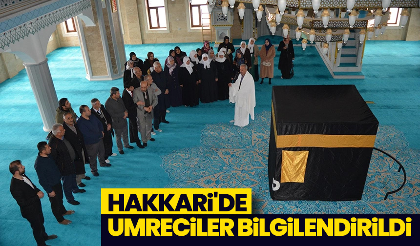 Hakkari’de umreciler bilgilendirildi – Diyanet Haber