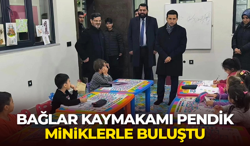 Bağlar Kaymakamı Pendik, miniklerle buluştu