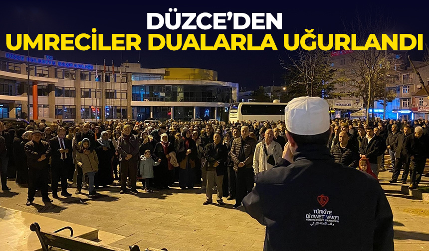Düzce’den umreciler dualarla uğurlandı – Diyanet Haber