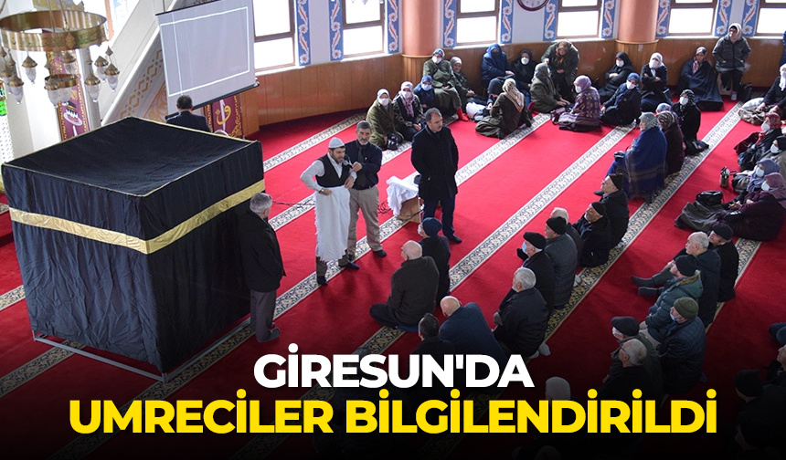 Giresun’da umreciler bilgilendirildi – Diyanet Haber