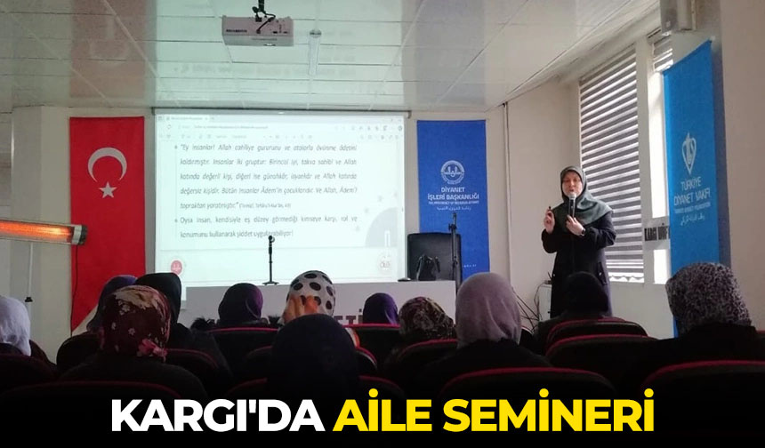 Kargı’da aile semineri – Diyanet Haber
