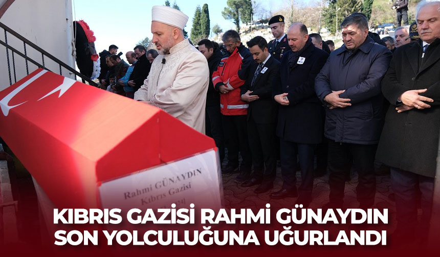 Kıbrıs gazisi Rahmi Günaydın, Giresun’da son yolculuğuna uğurlandı