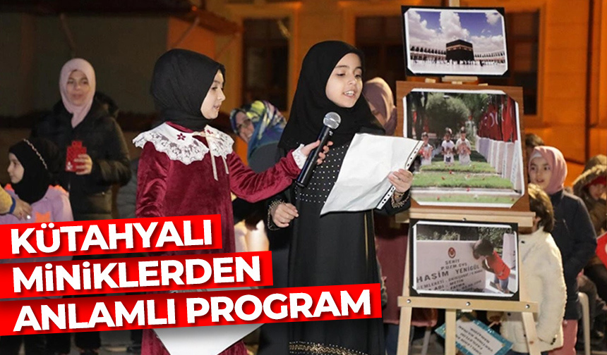 Kütahyalı miniklerden anlamlı program – Diyanet Haber