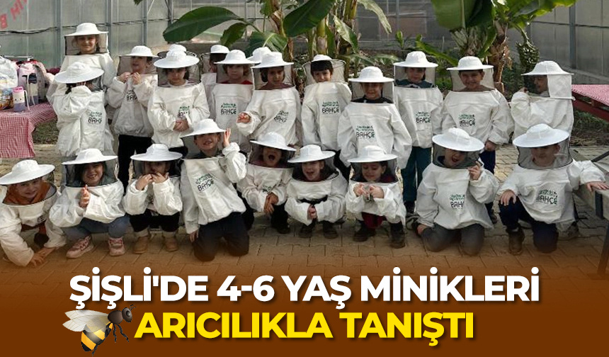 Şişli’de 4-6 yaş minikleri arıcılıkla tanıştı
