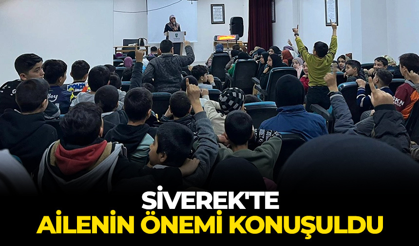 Siverek’te ailenin önemi konuşuldu – Diyanet Haber