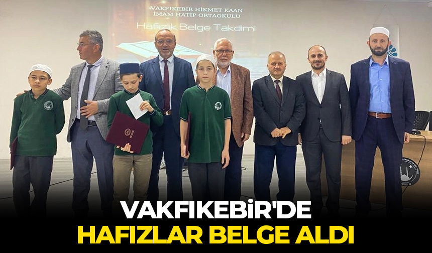 Vakfıkebir’de hafızlar belge aldı – Diyanet Haber