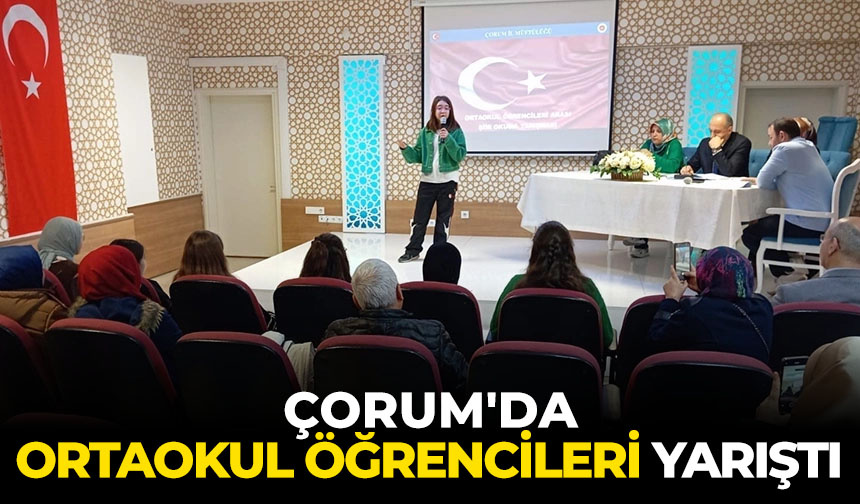Çorum’da ortaokul öğrencileri yarıştı – Diyanet Haber