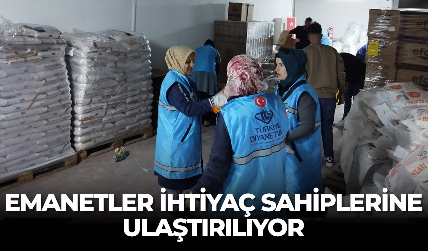 Emanetler ihtiyaç sahiplerine ulaştırılıyor – Diyanet Haber