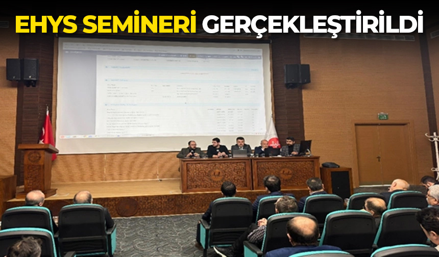EHYS semineri gerçekleştirildi – Diyanet Haber