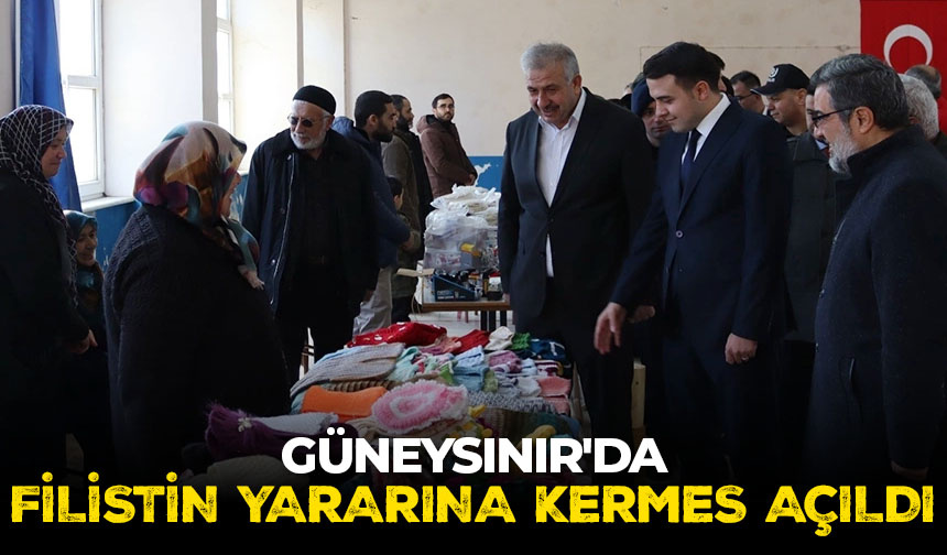 Güneysınır’da Filistin yararına kermes açıldı