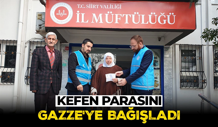 Kefen parasını Gazze’ye bağışladı – Diyanet Haber