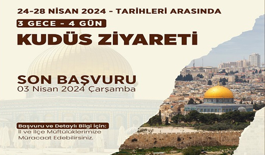 Diyanet’ten Kudüs ve Mescid-i Aksa ziyareti