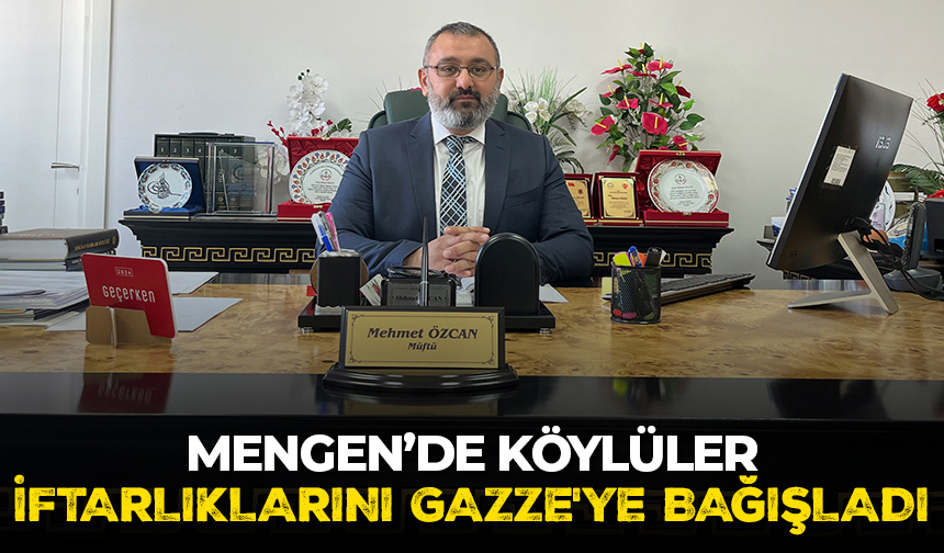 Mengen’de köylüler iftarlıklarını Gazze’ye bağışladı