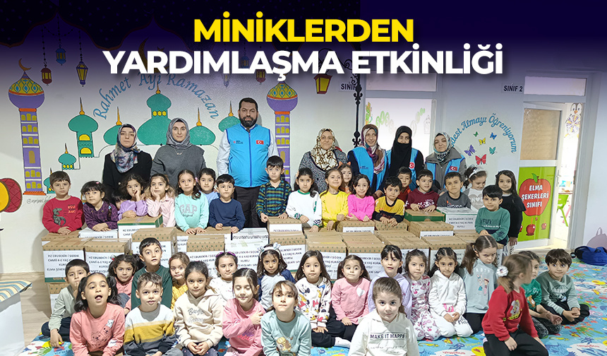 Miniklerden yardımlaşma etkinliği