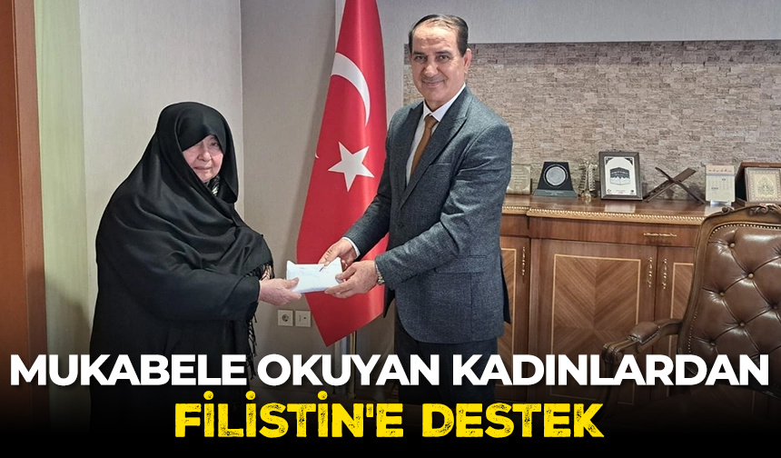 Mukabele okuyan kadınlardan Filistin’e destek