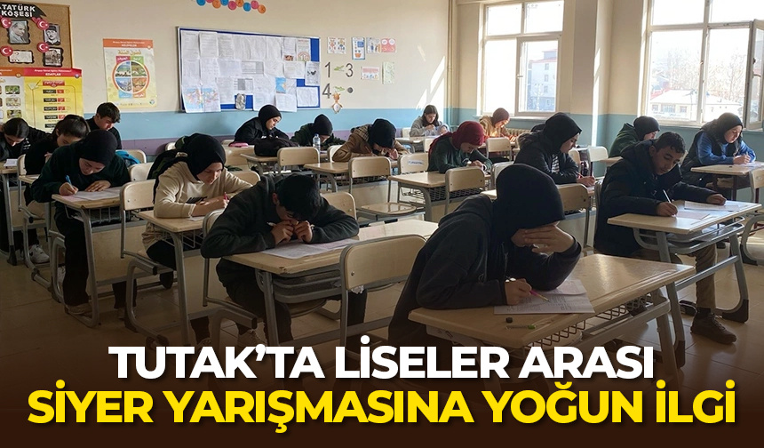 Tutak’ta liseler arası siyer yarışmasına yoğun ilgi