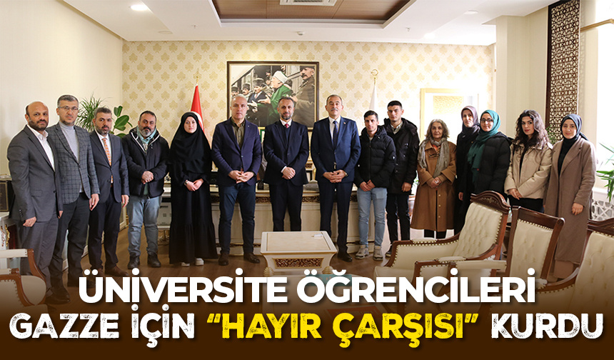 Üniversite öğrencileri Gazze için “Hayır Çarşısı” kurdu