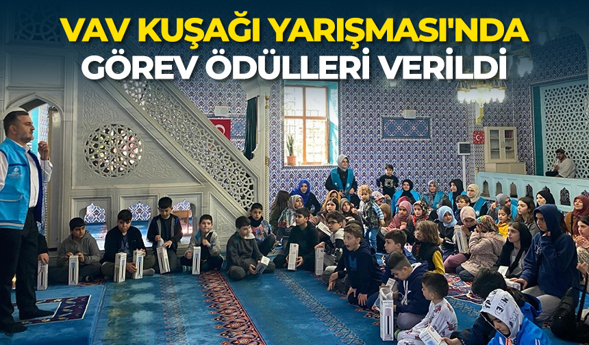 Vav Kuşağı Yarışması’nda görev ödülleri verildi