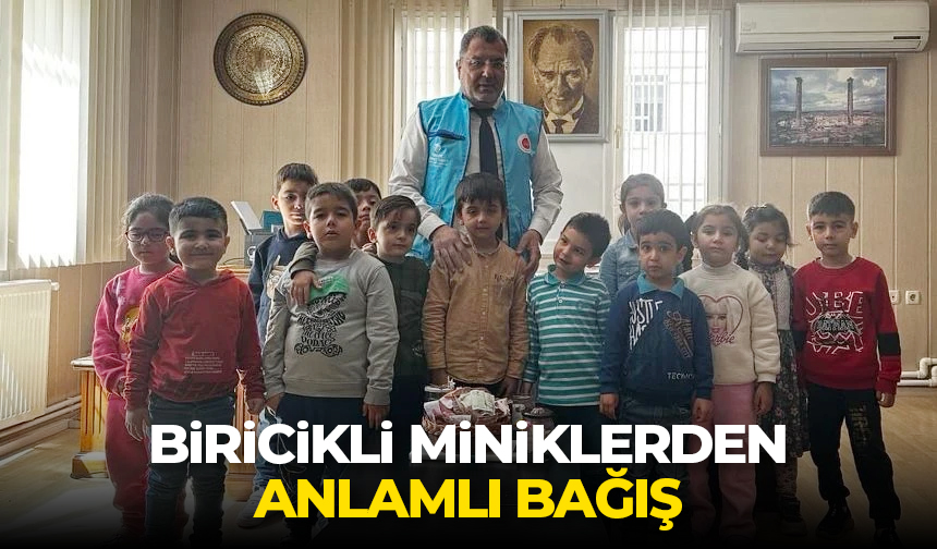 Biricikli miniklerden anlamlı bağış – Diyanet Haber