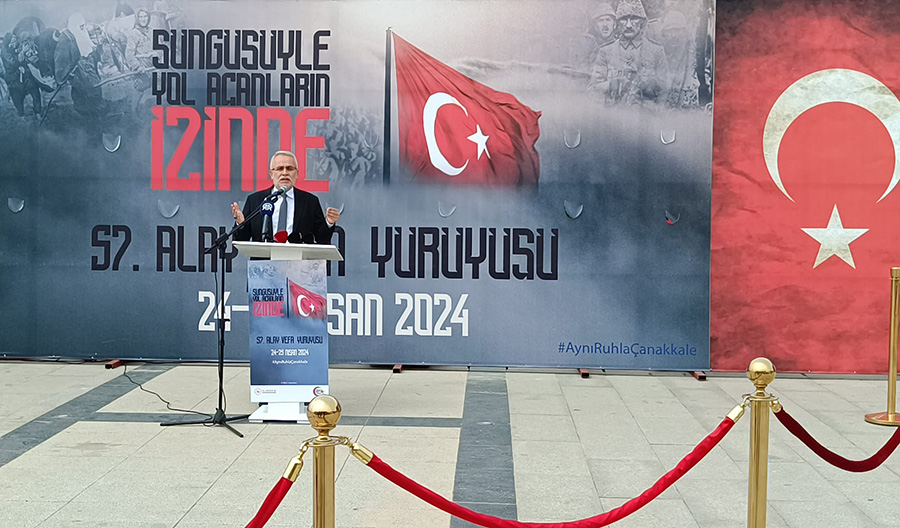 Diyanet izci gençlik ecdadın izinde, vefa yürüyüşüne katıldı