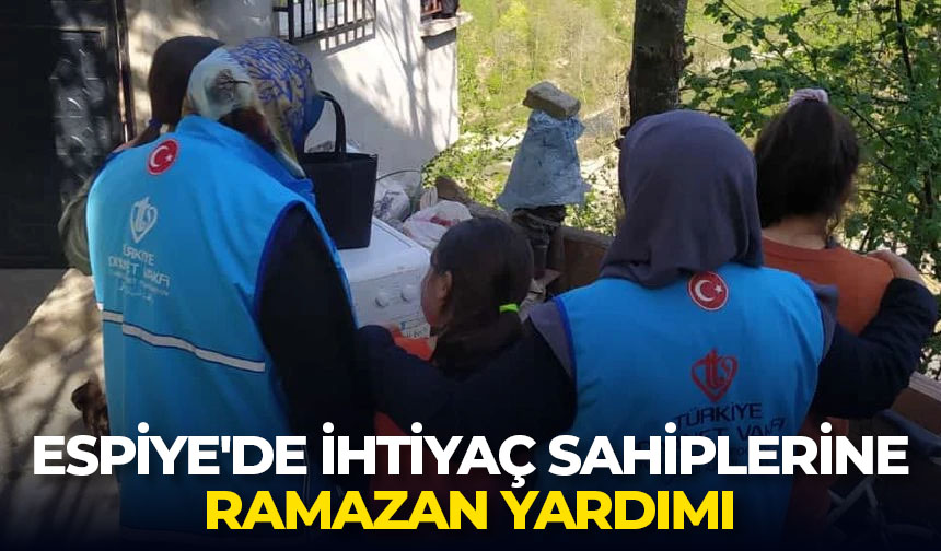 Espiye’de ihtiyaç sahiplerine Ramazan yardımı