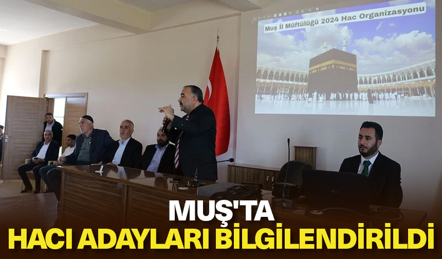 Muş’ta hacı adayları bilgilendirildi – Diyanet Haber