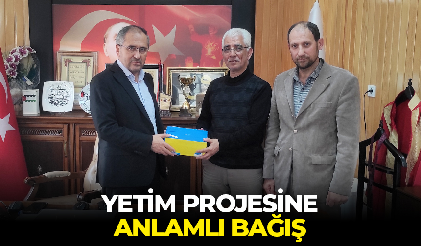 Yetim projesine anlamlı bağış – Diyanet Haber