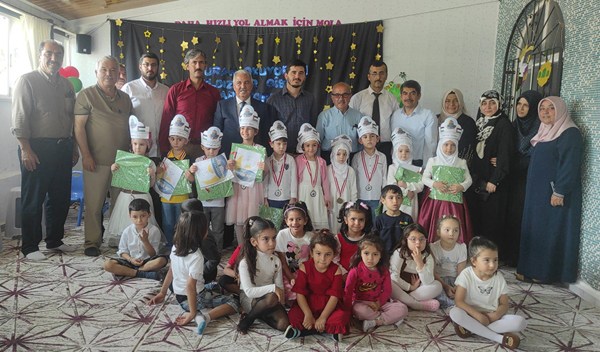 Anamur’da minikler Kur’an-ı Kerim öğrenmenin mutluluğunu yaşadı