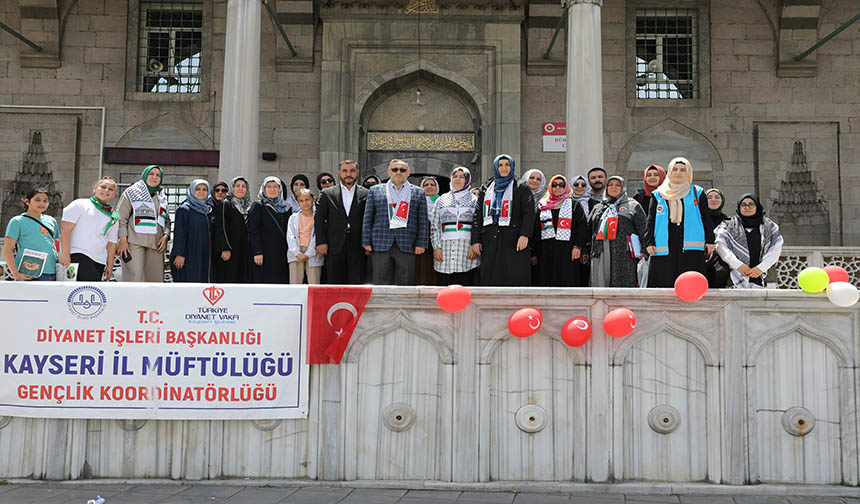 Kayseri Diyanet Gençlik Filistin’deki zulme sessiz kalmadı