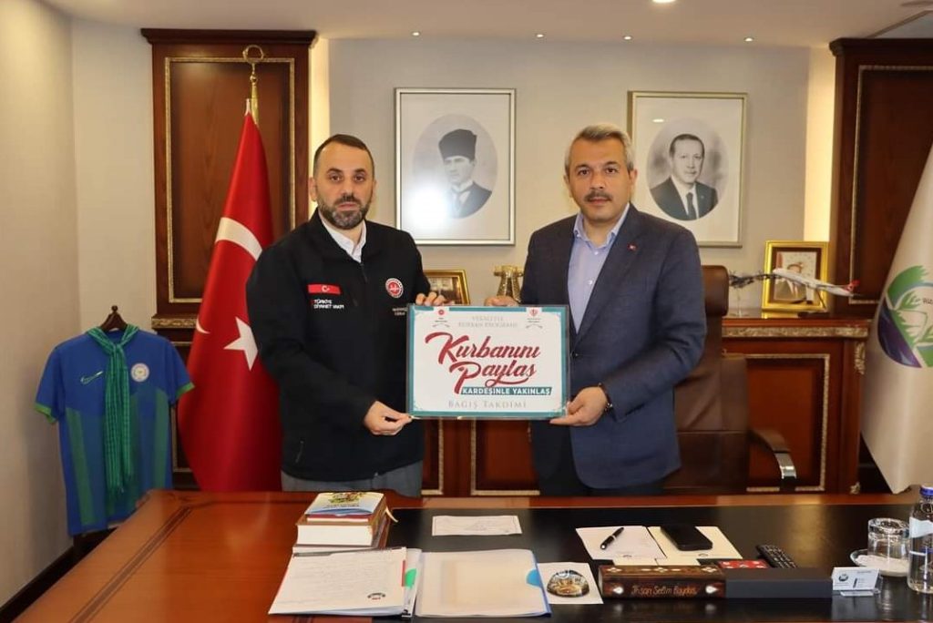 Vali Baydaş, kurban vekaletini TDV’ye verdi