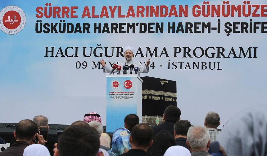 Türkiye’den ilk hac kafilesi dualarla uğurlandı
