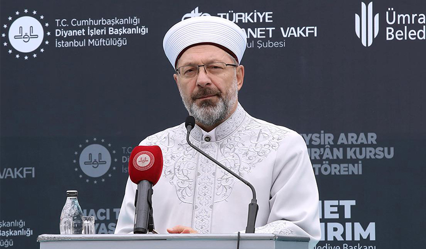 Erbaş: Toplumu iyileştirmenin derdini taşıyoruz