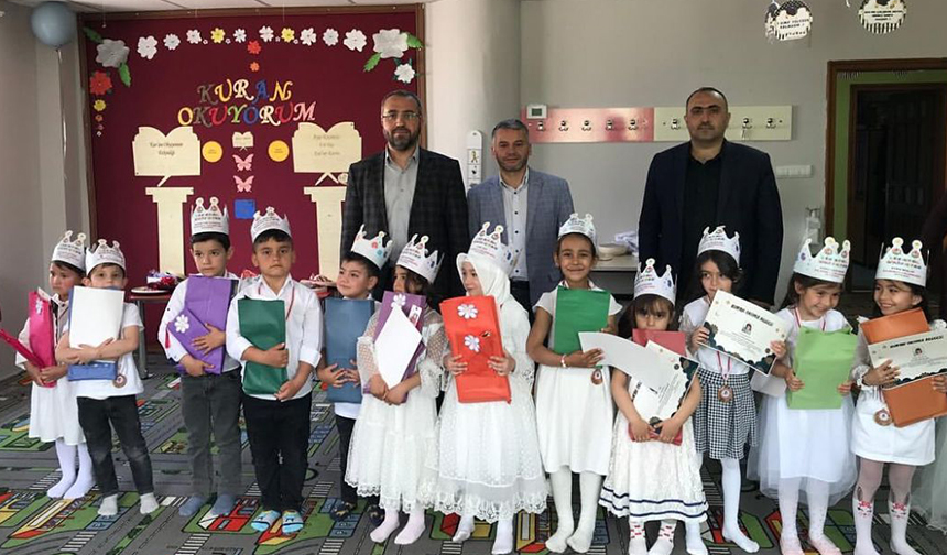 Yahyalı Ayşe Koyuncu 4-6 Yaş Kur’an Kursu’nda yıl sonu heyecanı