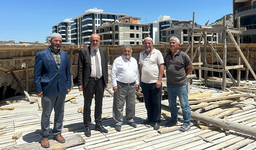 Çünür Mahallesinde cami inşaatları sürüyor
