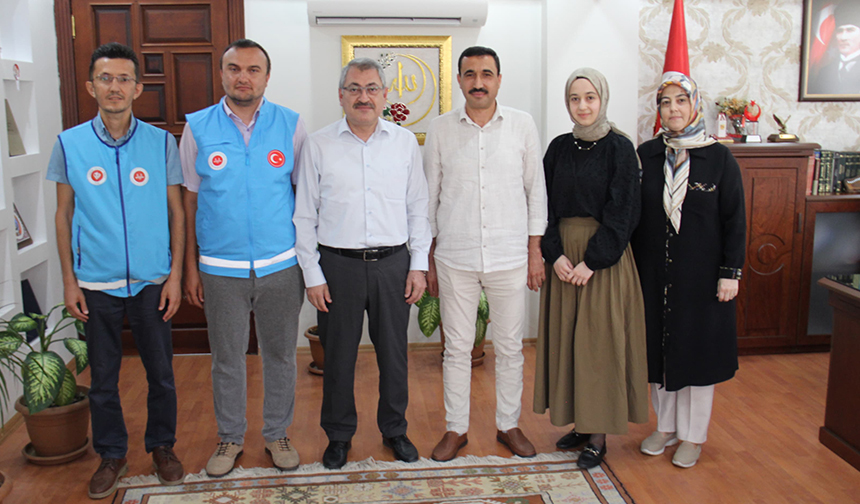 Müftü Çapçı, il birincisini kabul etti