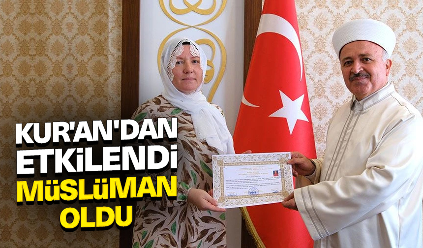 Kur’an’dan etkilenen Rusya vatandaşı Tatiana Müslüman oldu