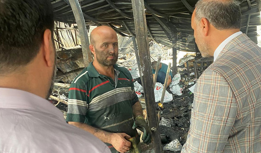 Müftü Dolu’dan esnafa geçmiş olsun ziyareti
