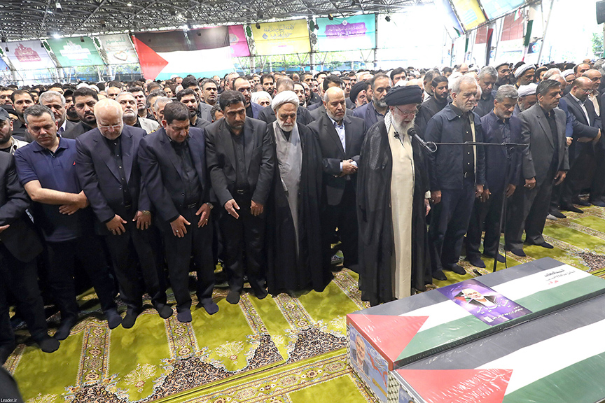 Heniyye’nin cenazesi Tahran’da düzenlenen törenle uğurlandı