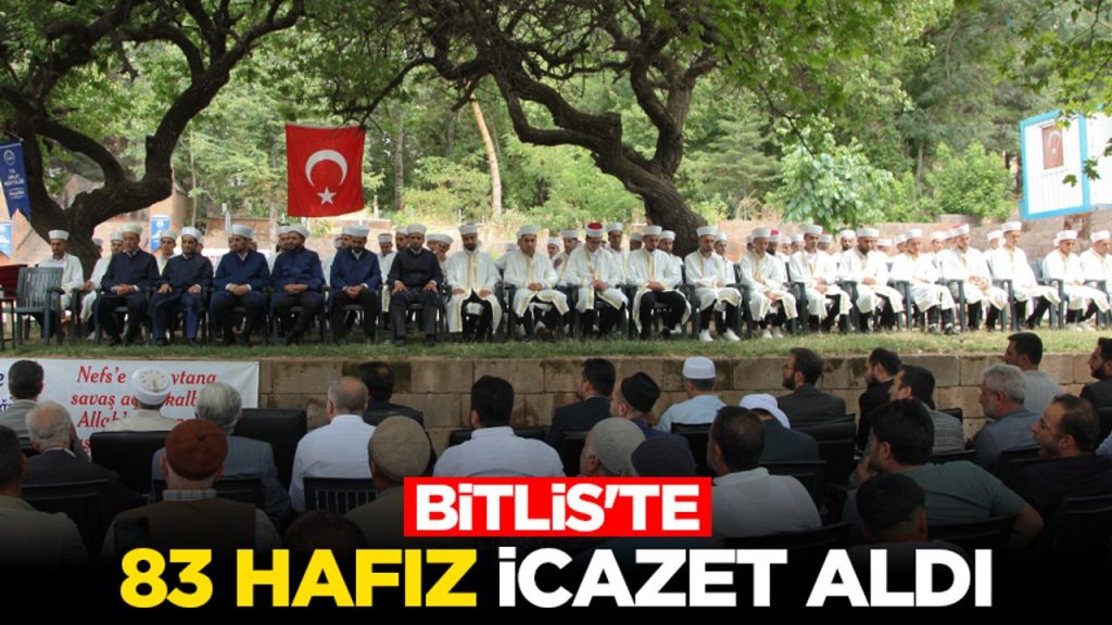 Bitlis’te 83 Hafız icazet aldı