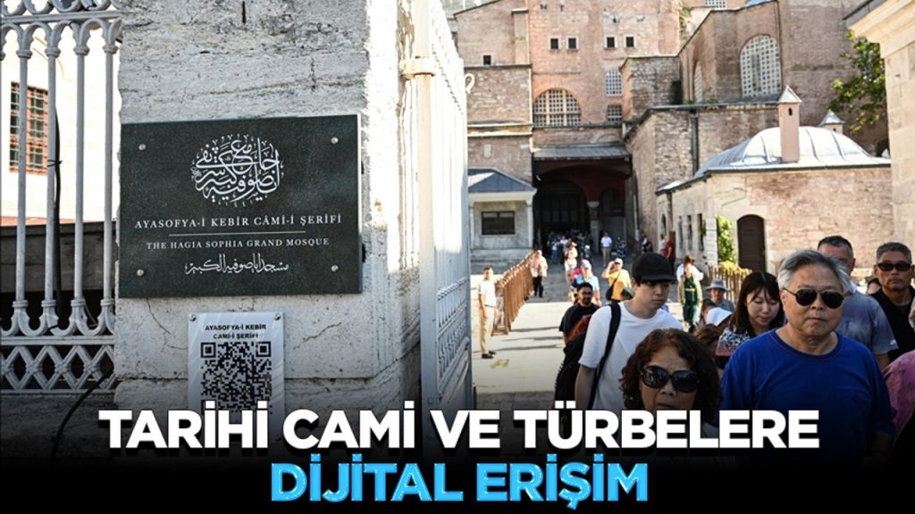 “Dijital İstanbul” projesi kapsamında kentteki tarihi cami ve türbelere karekod panolar asıldı
