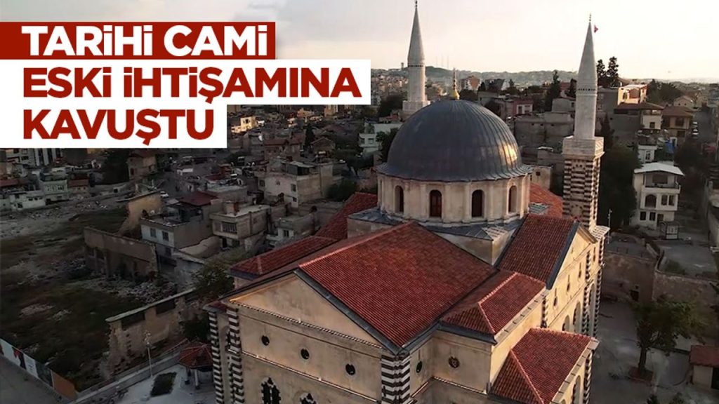 Gaziantep’teki tarihi Kurtuluş Camii ihtişamıyla hayran bırakıyor