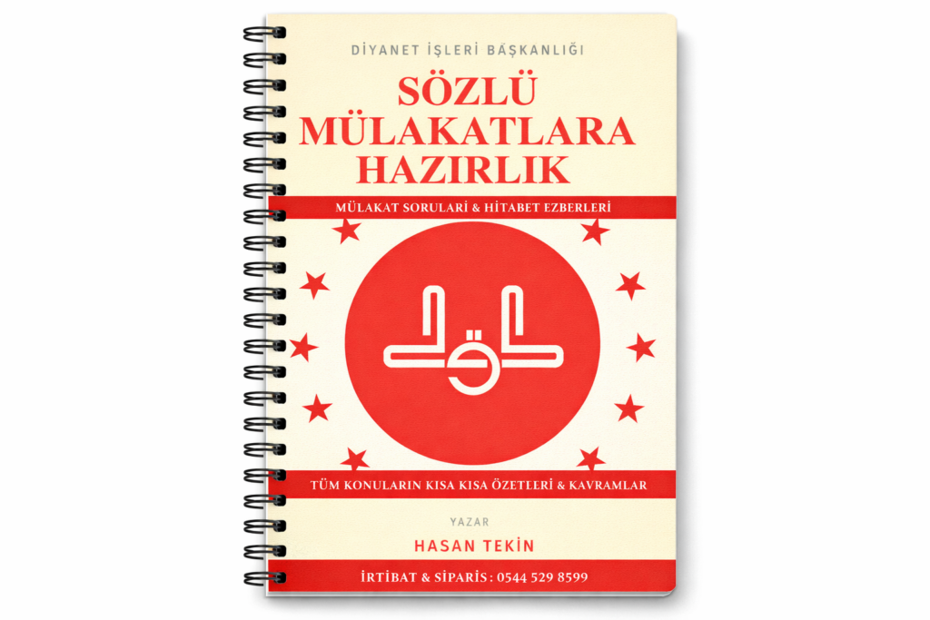 Diyanet Sözlü Mülakatlara Hazırlık Ders Notları – Tıkla & Sipariş Ver